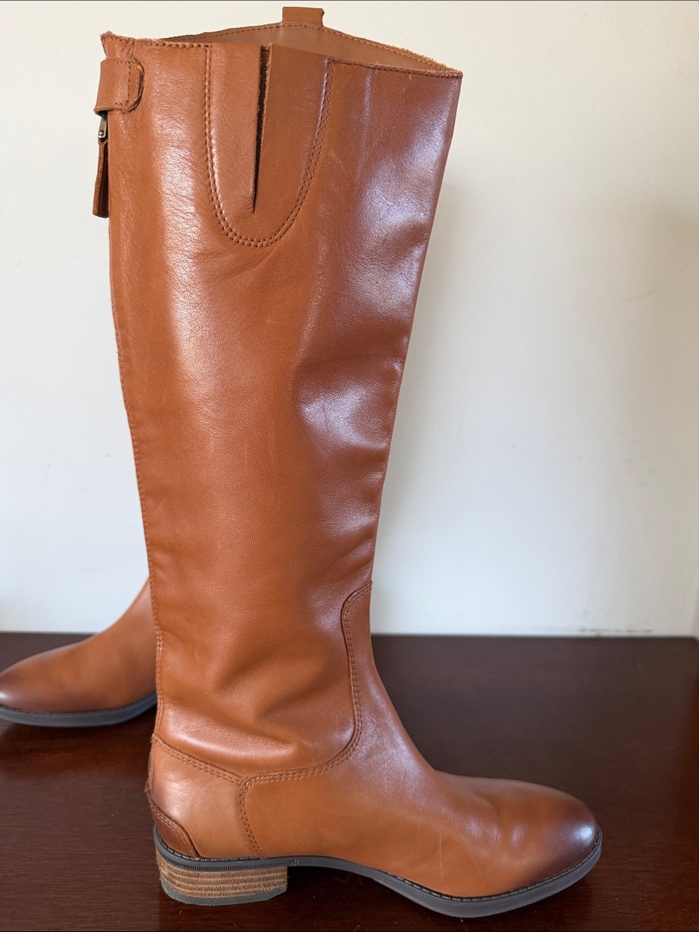 Sam Edelman Penny Riding Boots Equestrian Whiskey Leather US 6 Timeless Classic - Picture 4 of 16